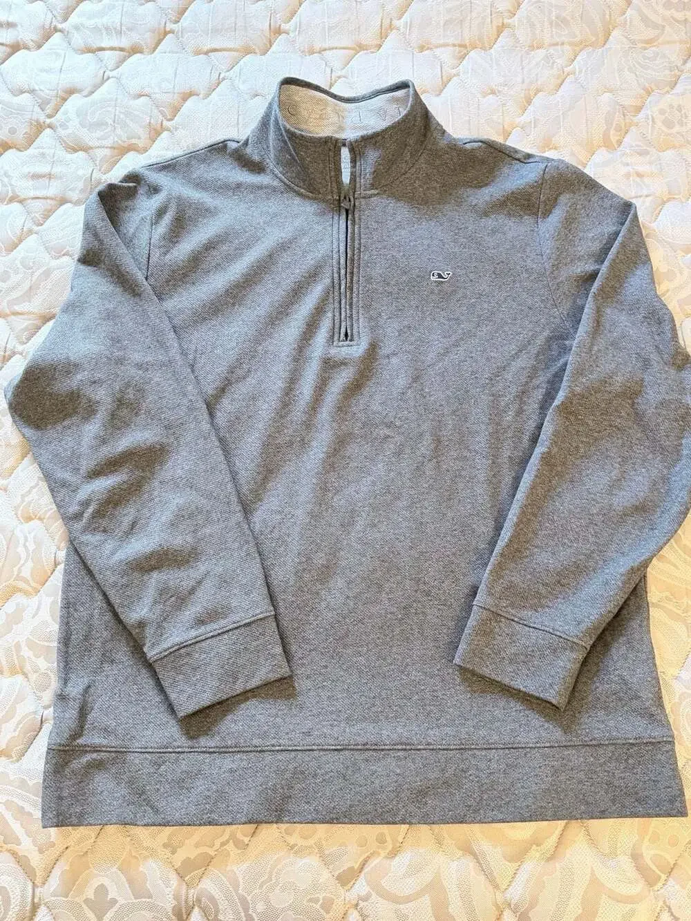 Vineyard Vines Performance Quarter-Zip Pullover Gray XL